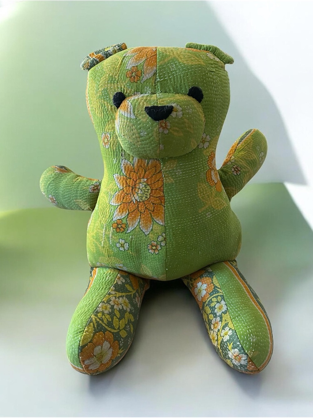 FREE PEOPLE Vintage Kantha Quilted Bear NWT